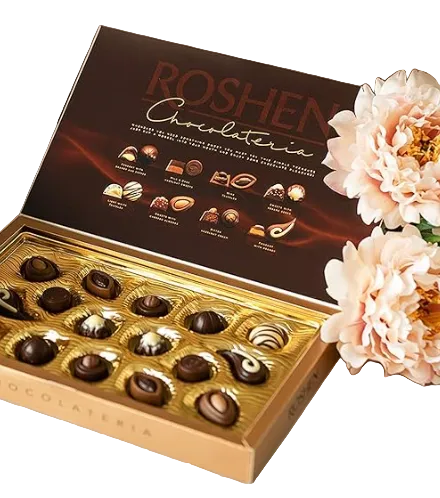 3 Heart Balloons + Chocolate Box