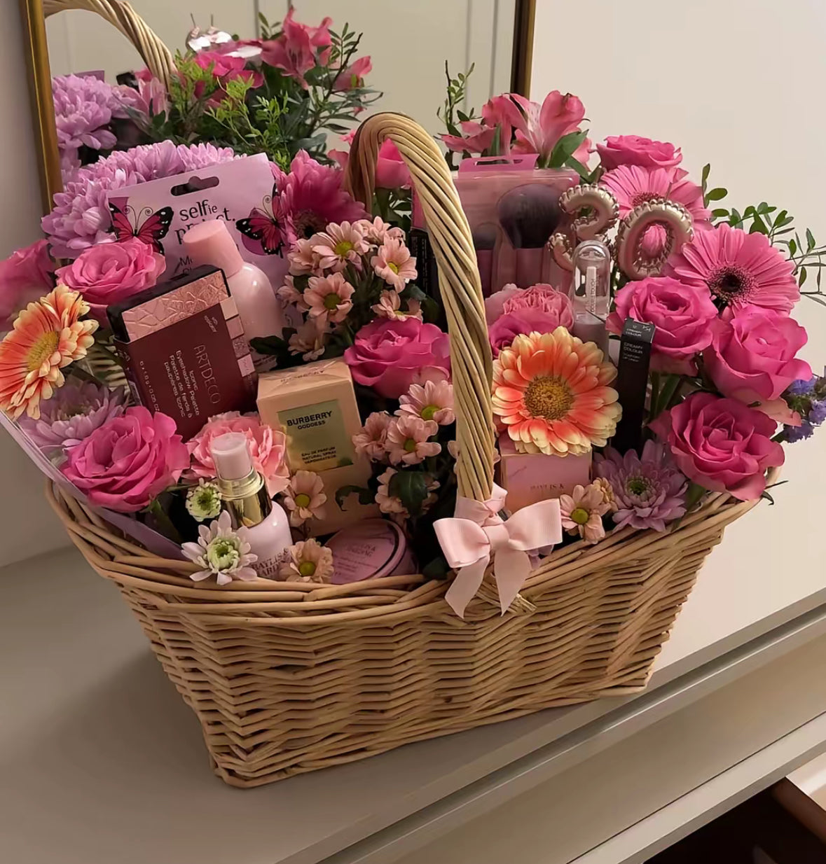 Luxury Flower Gift Basket